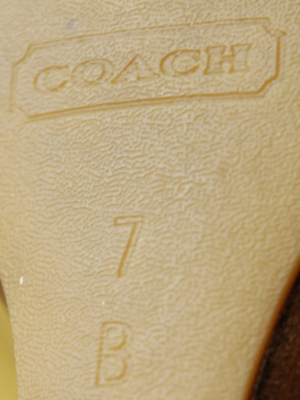 Coach Wedge Pattern Leather - Picture 8 of 10